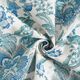 Tissu décoratif Toile ornements floraux orientaux 280 cm – blanc/bleu,  thumbnail number 3