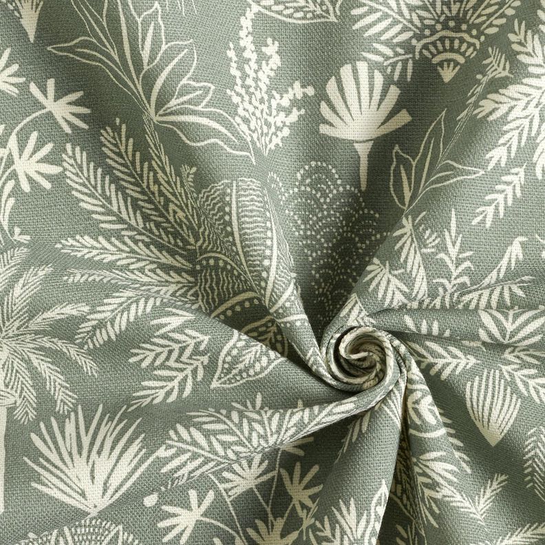 Tissu de décoration Semi-panama Palmiers abstraits – roseau/nature – roseau/nature,  image number 3