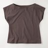 Jersey coton Medium uni – marron noir,  thumbnail number 8