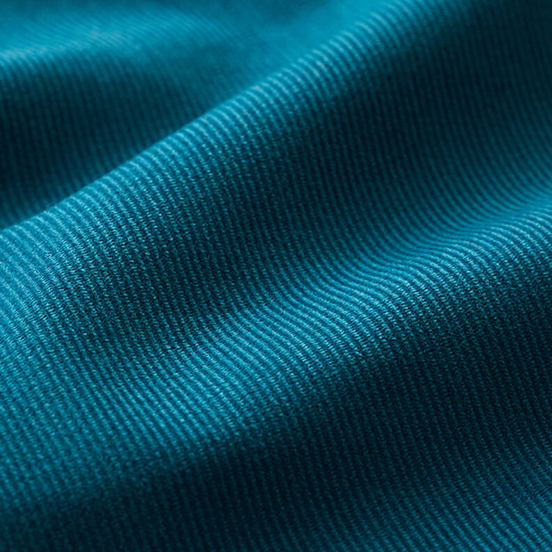 Velours milleraies Uni – pétrole,  image number 3