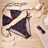 Tissus pour maillot de bain mandala – bleu noir/rouge feu,  thumbnail number 7