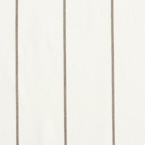 Tissu d’extérieur Canvas Rayures fines – blanc/gris clair, 