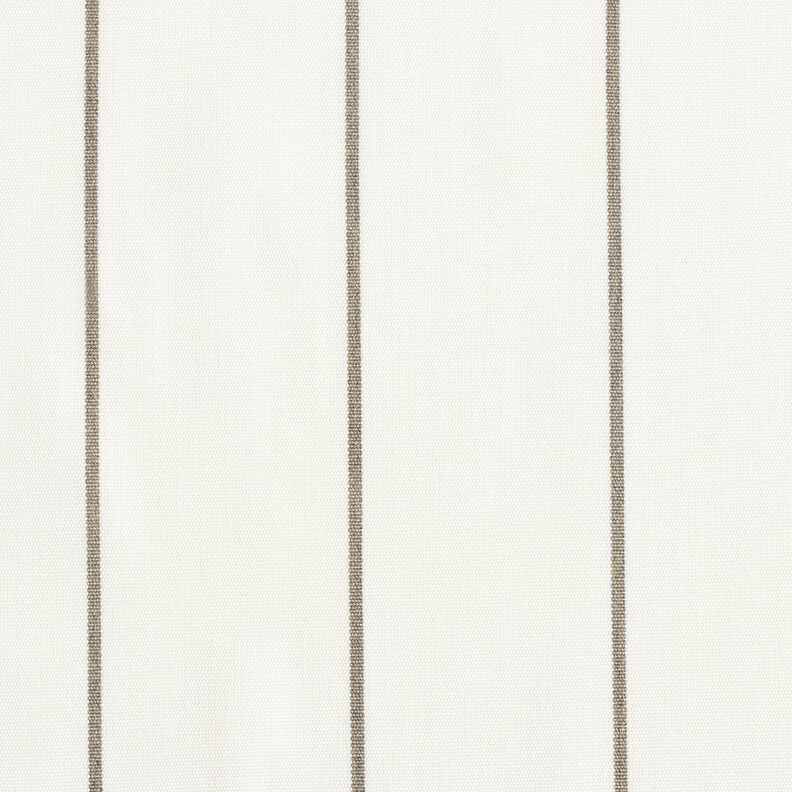 Tissu d’extérieur Canvas Rayures fines – blanc/gris clair,  image number 1