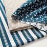 Tissu de décoration Jacquard Rayures – bleu océan/blanc,  thumbnail number 5