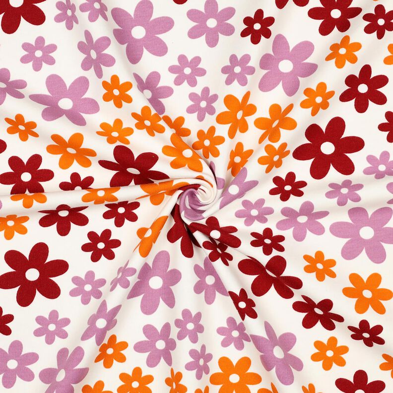 Sweat douillet Fleurs colorées | Poppy Fabrics – écru, image number 3
