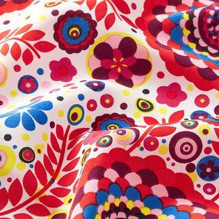 Tissu carnaval mandala – blanc, 