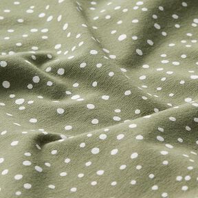 Jersey de coton Pois irréguliers – kaki, 