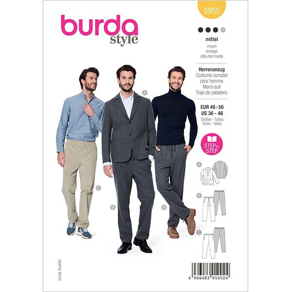 Costume hommes | Burda 5955 | 46-56,  image number 1
