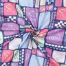 Popeline coton patchwork | Poppy Fabrics – bleu jean/rose vif,  thumbnail number 3