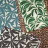 Tissu de décoration Semi-panama Feuilles sobres – noir/nature,  thumbnail number 7