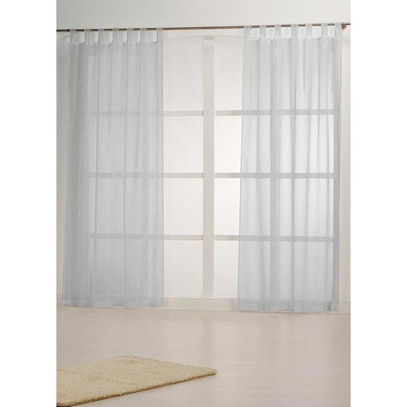 Tissu pour rideaux Voile Ibiza 295 cm – blanc,  image number 5