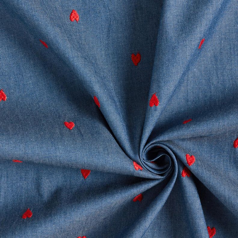 Chambray  – bleu jean/rouge feu,  image number 3