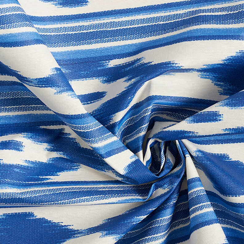 Coton enduit Rayures ethniques – bleu, image number 3