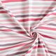 Jersey coton Rayures Impression numérique – écru/rose,  thumbnail number 3