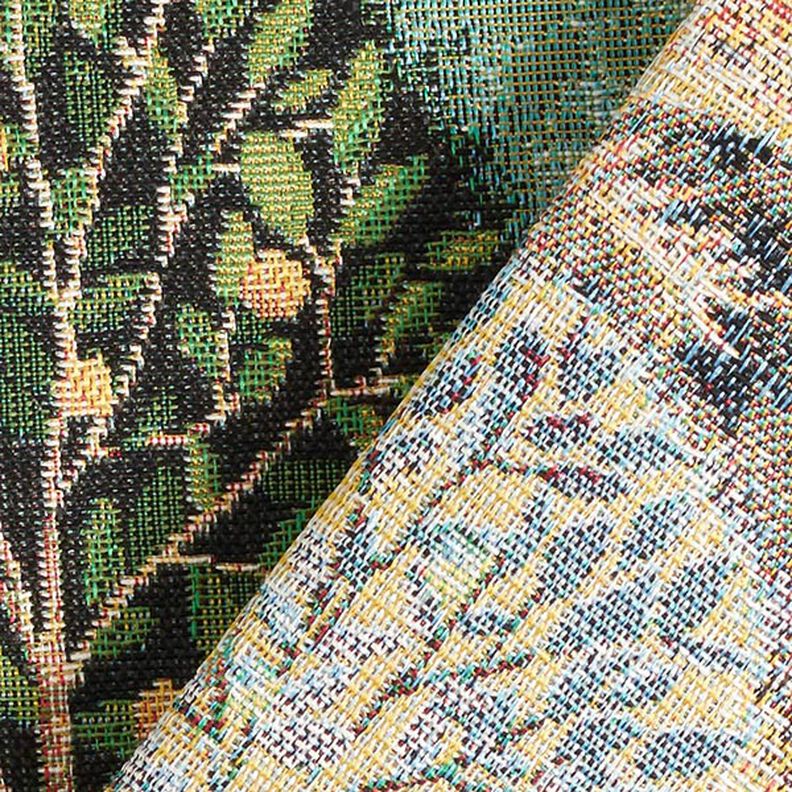 Tissu décoratif Gobelin Peinture de paysage – vert,  image number 4