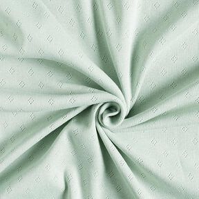 Jersey finement tricoté à motif ajouré – menthe, 