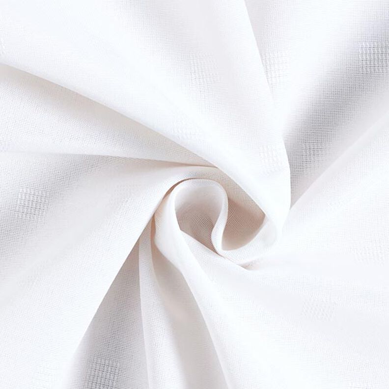 Tissu de décoration damas dés recyclé – blanc,  image number 1