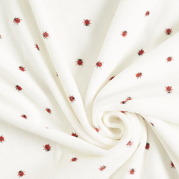 Tissu Nicki Coccinelles – blanc,  image number 3