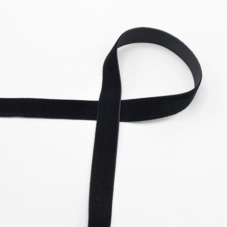 Ruban de velours [15 mm] – noir,  image number 1