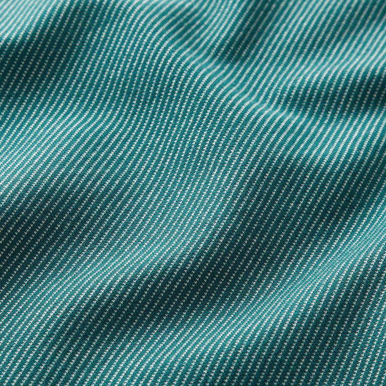 Jersey coton Aspect jean – pétrole,  image number 2