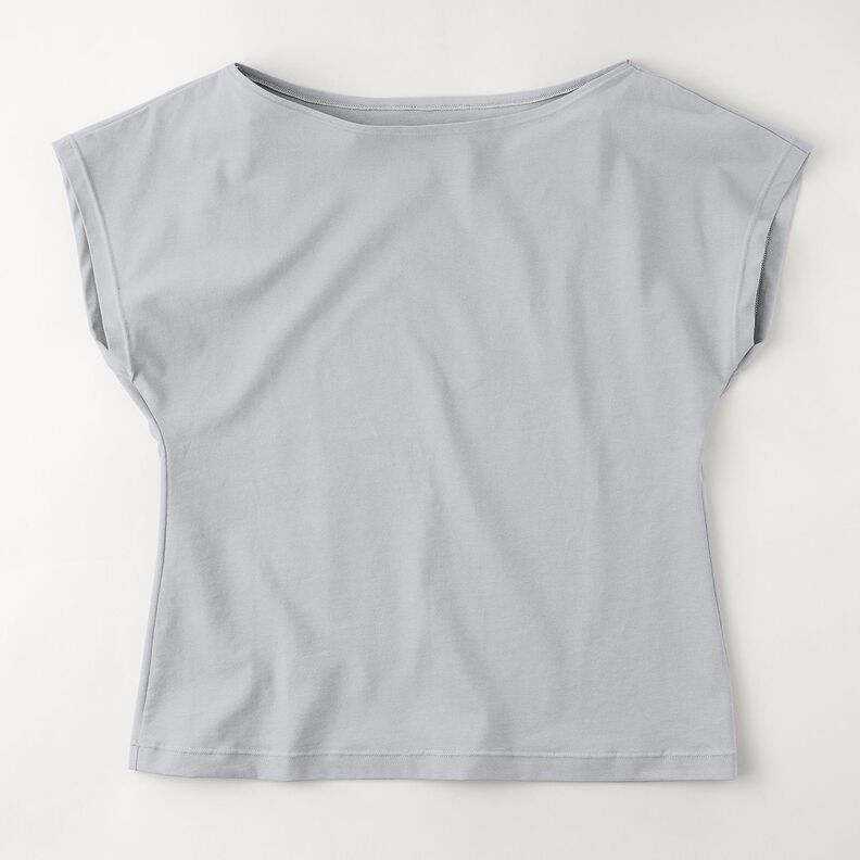Jersey d’été médium en viscose – argent,  image number 8