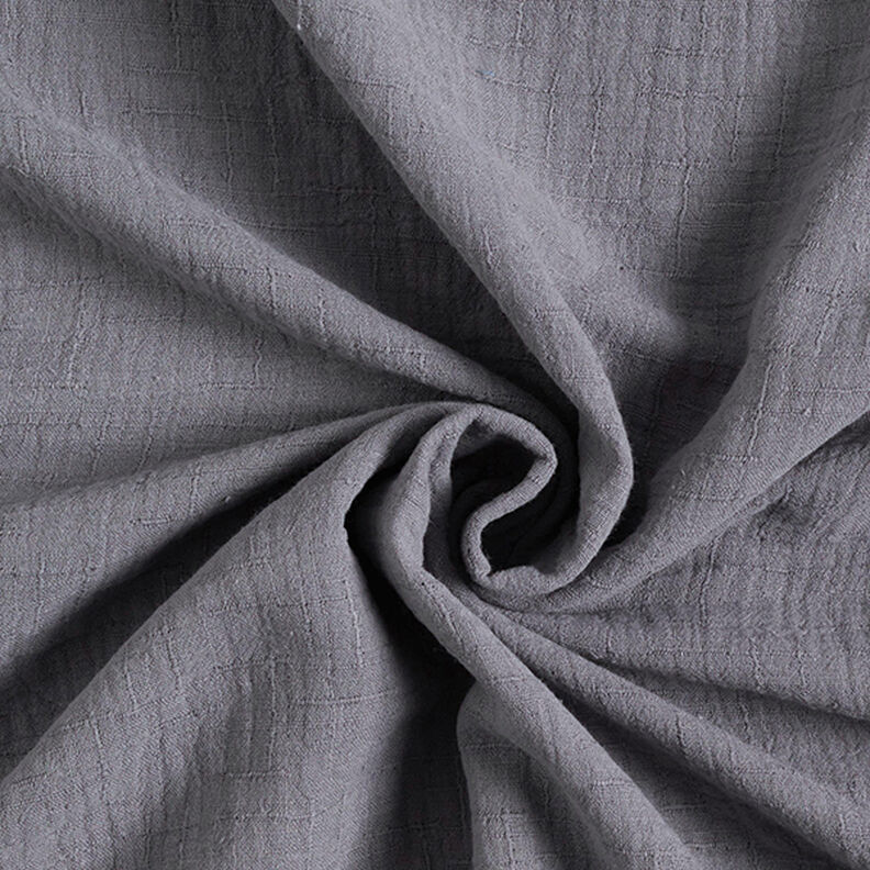 Bambou Tissu double gaze de coton Structure – gris,  image number 1