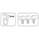 Crochets à clip [6 mm] 10 pcs – transparent | Prym,  thumbnail number 4