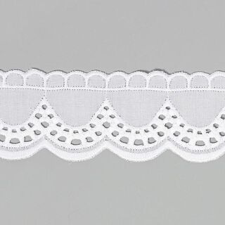 Broderie anglaise, 40mm – blanc, 