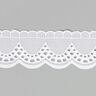 Broderie anglaise, 40mm – blanc,  thumbnail number 1
