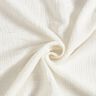 Tissu double gaze de coton broderie fleurs et branches – ivoire,  thumbnail number 3