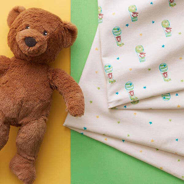 Jersey coton petit ours en montgolfière | PETIT CITRON – écru, image number 5