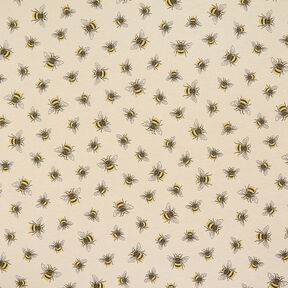 Tissu de décoration Gobelin Essaim d'abeilles – beige clair/jaune, 