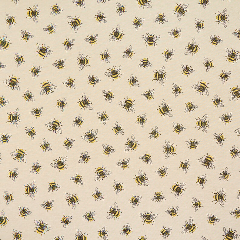 Tissu de décoration Gobelin Essaim d'abeilles – beige clair/jaune, image number 1