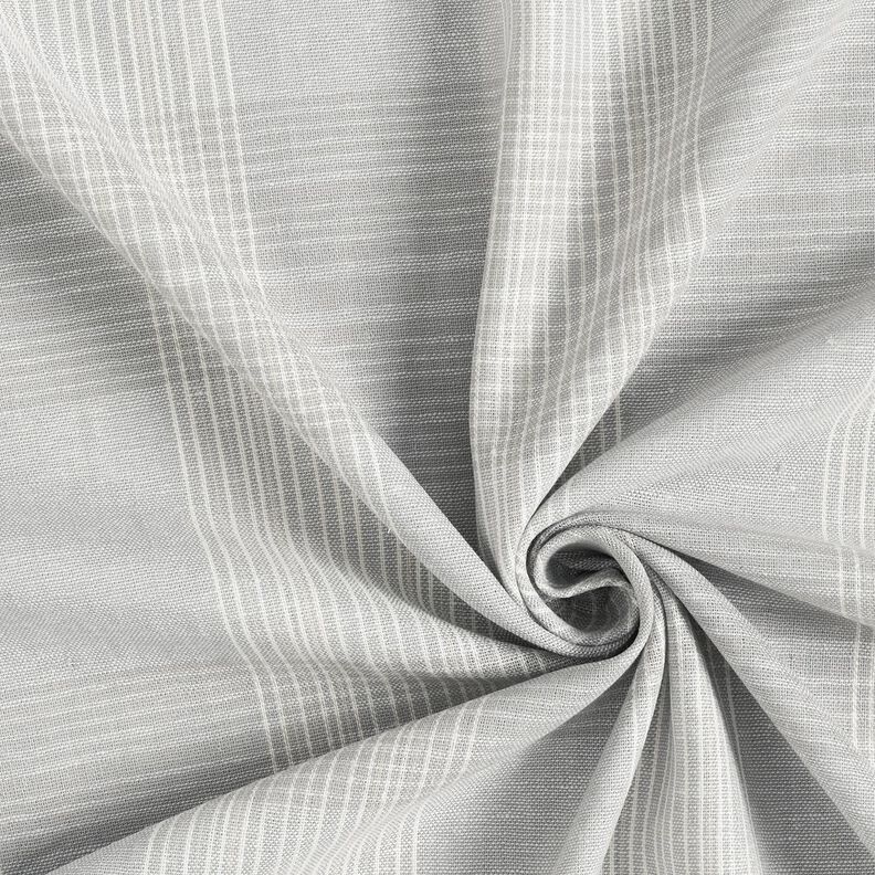 Lin mélangé à carreaux – gris clair,  image number 3