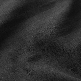 Tissu double gaze de coton Carreaux Double face – noir, 