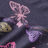 Jersey coton Papillons scintillants – bleu noir,  thumbnail number 4