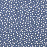 Tissu en viscose à pois irréguliers – bleu acier/blanc,  thumbnail number 1