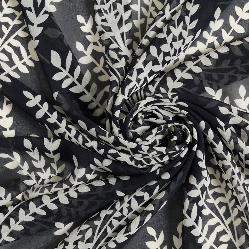 Chiffon grandes branches – noir/blanc, image number 3