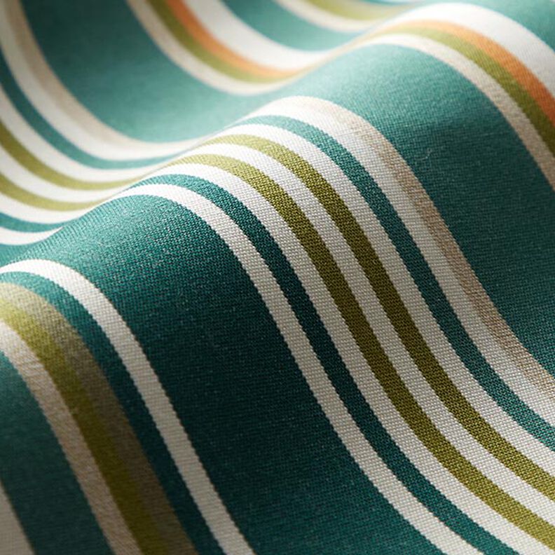 Toile pour store banne Rayures mixtes – vert sapin/écru,  image number 3