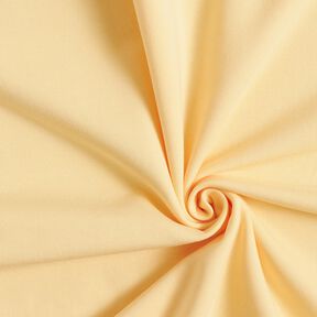 Molleton coton léger uni – jaune vanille, 