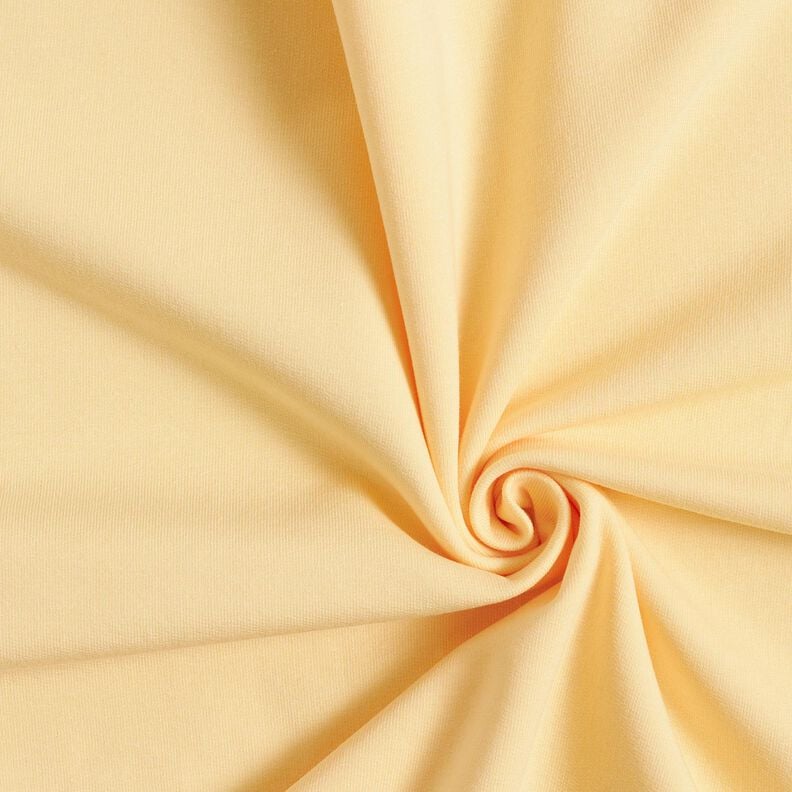 Molleton coton léger uni – jaune vanille,  image number 1