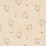Jersey éponge Petits oiseaux – amande,  thumbnail number 1