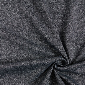 Piqué jersey chiné – bleu nuit, 