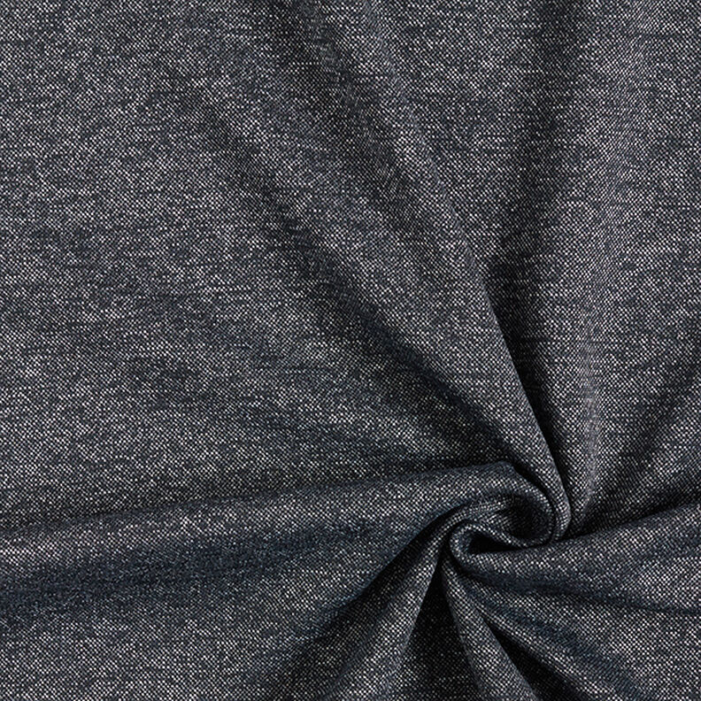 Piqué jersey chiné – bleu nuit,  image number 1