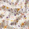 Tissu de décoration Sergé coton Fleurs sauvages – ivoire/lilas,  thumbnail number 2