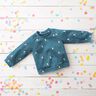 GOTS French Terry Sweat d’été Famille de pingouins Impression numérique – bleu jean,  thumbnail number 6