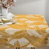 Tissu de décoration Canvas grandes feuilles – jaune curry,  thumbnail number 6
