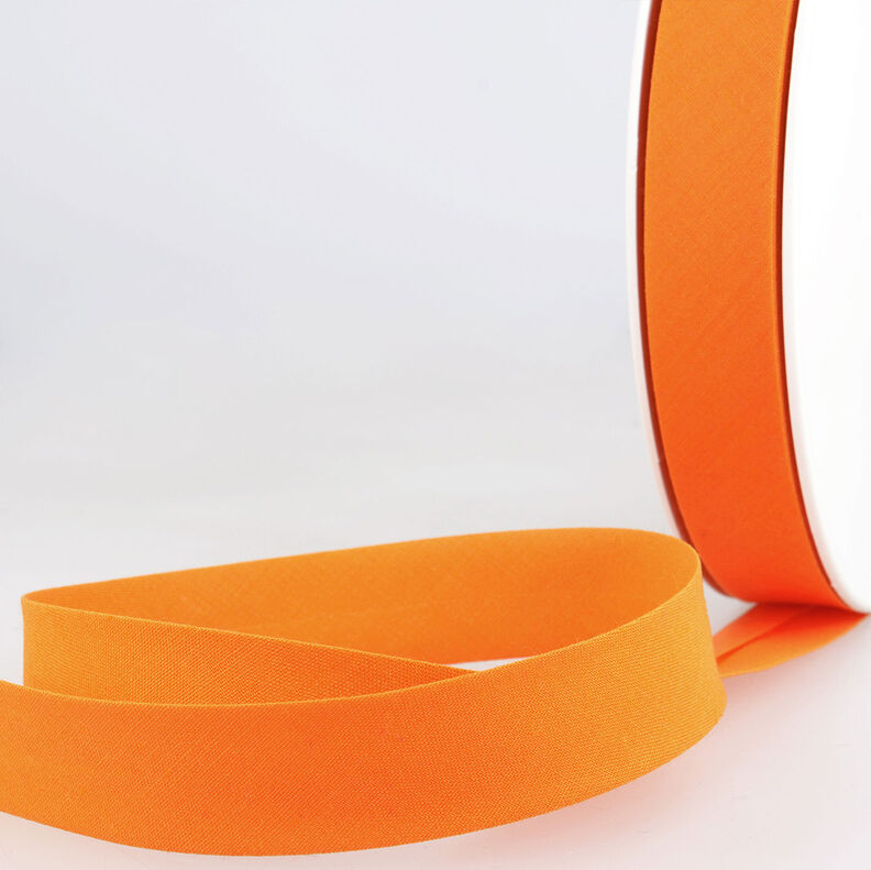 Biais Polycotton [20 mm] – orange,  image number 1