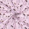 Jersey coton Cheval fleuri pailleté | Poppy Fabrics – violet pastel/or,  thumbnail number 3