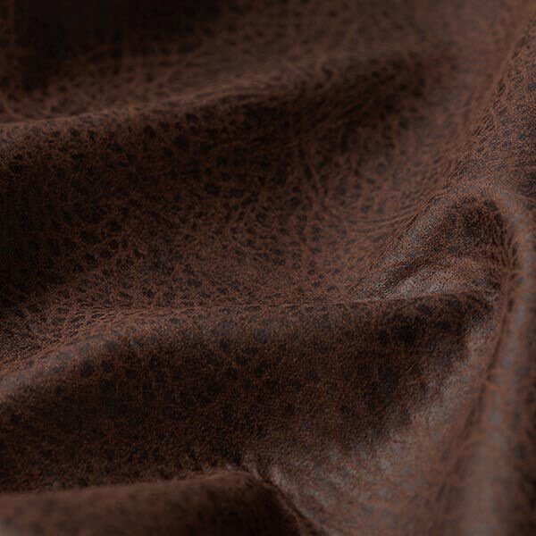 Tissu de revêtement Imitation cuir – marron foncé,  image number 2